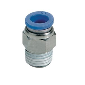 Raccordo diritto per aria compressa innesto rapido D 6 mm x 1/4F AERRE 532  ottone