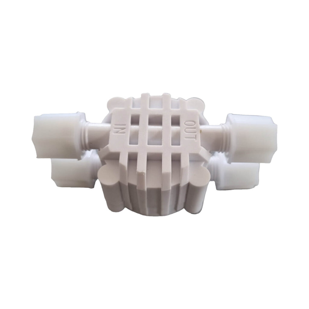 John Guest Valvola Di Arresto Angolare 1/4" Per Osmosi Inversa - Rubinetti Per Serbatoio RO, Filetto NPTF