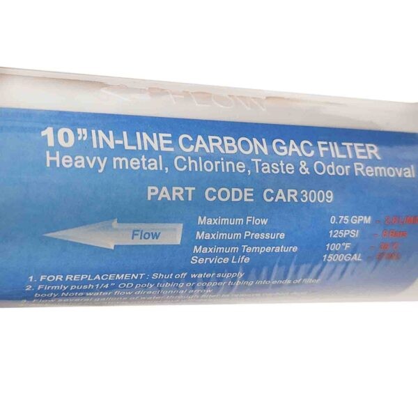 Filtro In Linea Gac Fpt Car3009 Etichetta