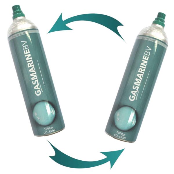 Bombola CO2 425gr Ricaricabile In Alluminio Piena – Attacco Acme 2G Alimentare
