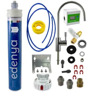 Kit Edenya Carbon Filter Large con rubinetto e contalitri