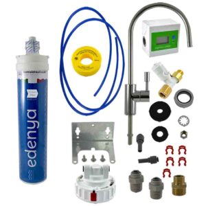 Kit Edenya Carbon Filter Medium con rubinetto e contalitri