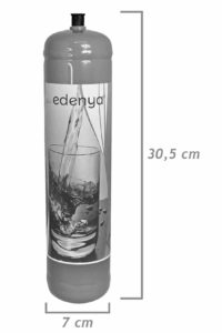 Bombola Co2 600 Gr Monouso Edenya Bubbles Con Attacco M11x1