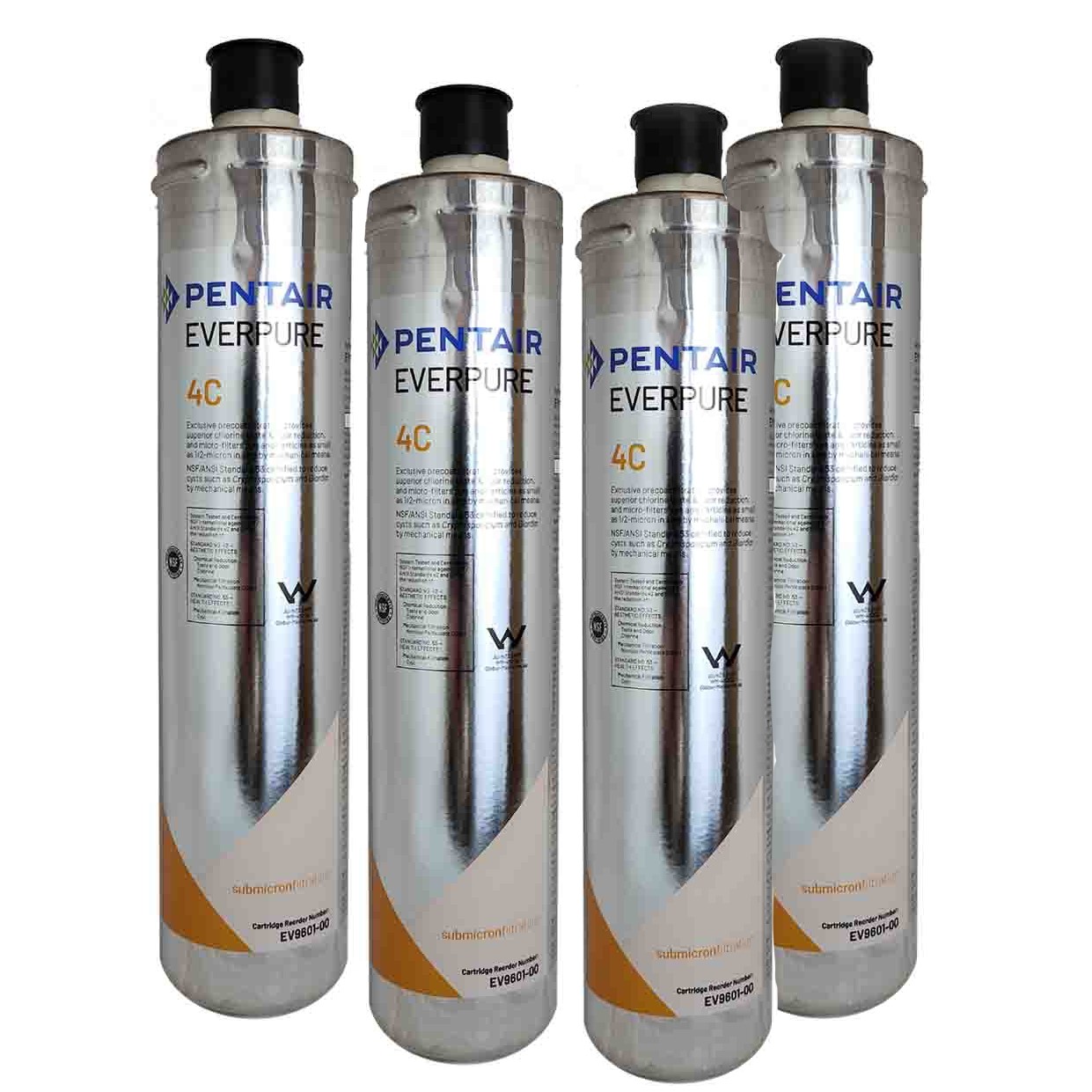 4 filtri Everpure 4C antimicrobico 0,5 micron
