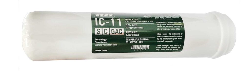 Filtro Ionicore filtroIC-11SCGAC 