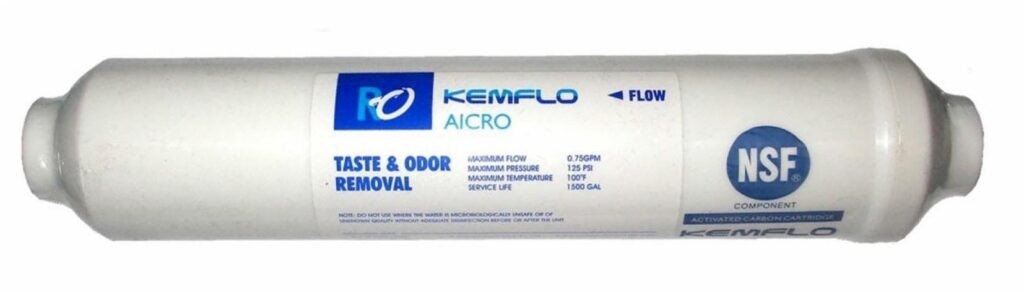 Filtro Kemflo AICRO carbone attivo granulare 10″ 1-4″