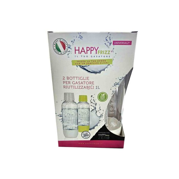 Pack 2 Bottiglie Refrigeratore Happy Frizz Zero