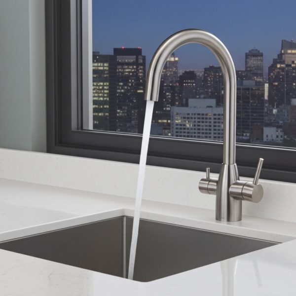 Rubinetto 3 vie acciaio Inox