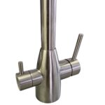 Rubinetto 3 vie acciaio inox leve