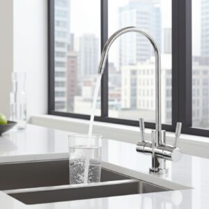 Rubinetto a 2 vie in cucina