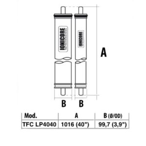 Dimensioni Membrana LP4040 dimensioni