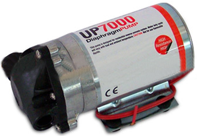 Pompe à Osmose Inverse UP7000 - 24V, Débit 1L/min, Pression 3.1 Bar, Pour Système Filtration Eau 75GPD